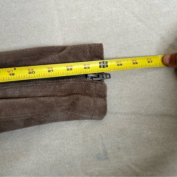 BLANKNYC WOMENS TAUPE LEATHER LONG SLEEVE COLLARED HOODED MOTO JACKET SIZE M - Picture 11 of 12